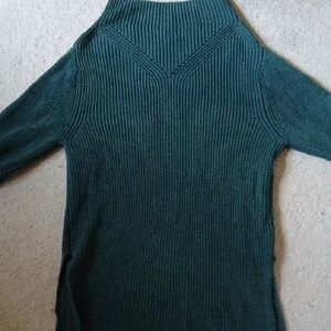 Chic Teal Women's Turtleneck Sweater